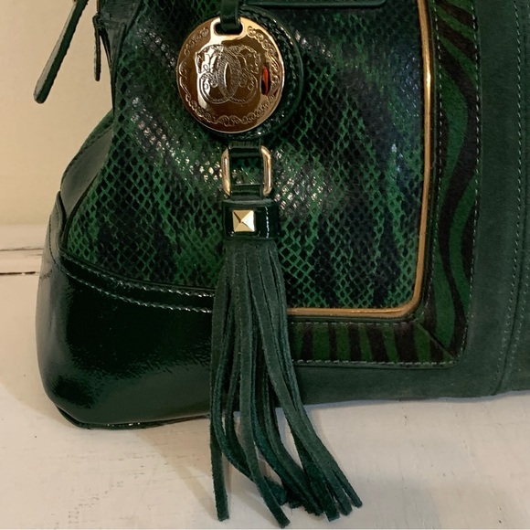 Sharif Patent Leather and Snake Print Shoulder Bag - Picture 3 of 16